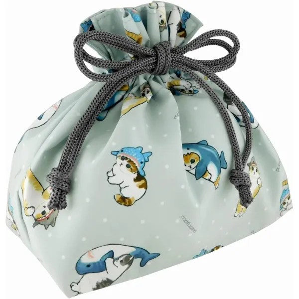 MOFUSAND JAPAN LUNCH DRAWSTRING BAG SAMENYAN LIGHT BLUE