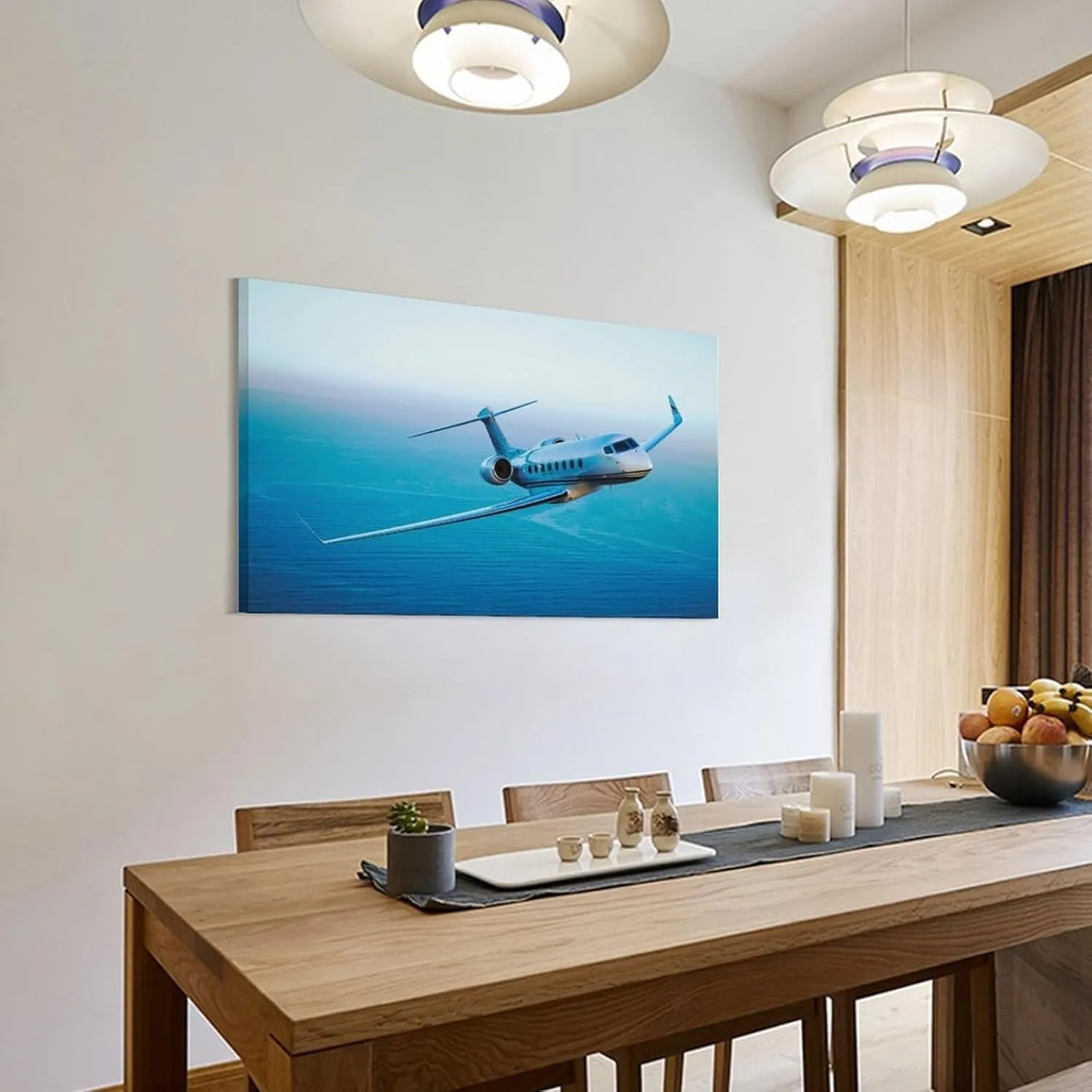 MOJDI Gulfstream G650 Aircraft Poster Canvas Wall Art Poster For Room Aesthetics And Decor Canvas Painting Wall Art Poster for Bedroom Living Room Decor 08x12inch(20x30cm) Frame-style