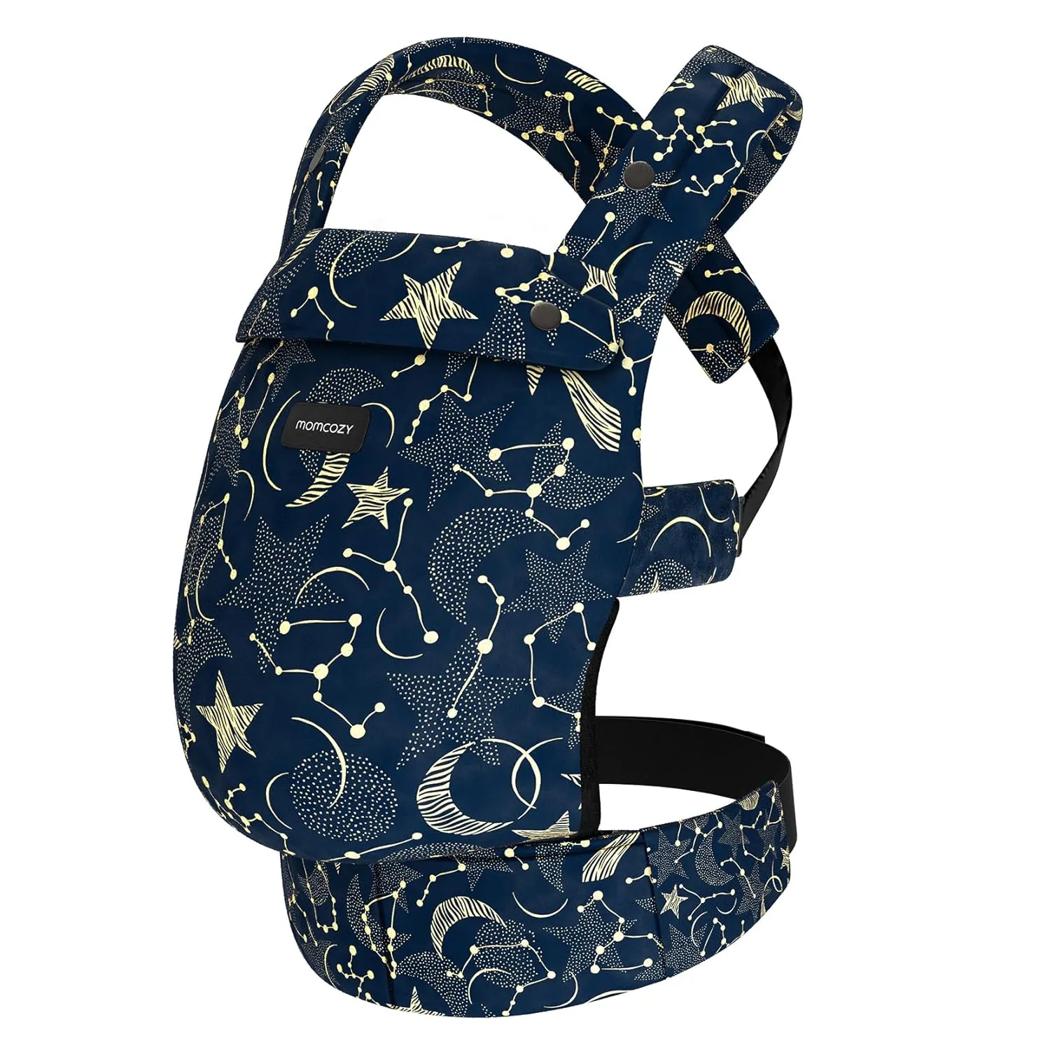 Momcozy Baby Carrier - Ergonomic, Cozy and Lightweight Carrier for 7-44lbs, Effortless to Put On, Ideal for Hands-Free Parenting, Enhanced Lumbar Support, Purehug for Infant to Toddler, Starry Night