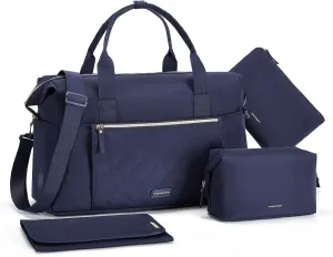 mommore Diaper Bag Tote Mommy Bag for Hospital Large Capacity Maternity Bag Water-Resistant Diaper Bag With Changing Pad