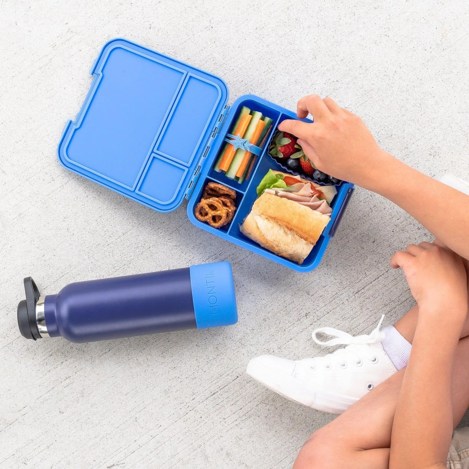 MONTII.CO Little Lunch Box Co | Bento Three - Blueberry