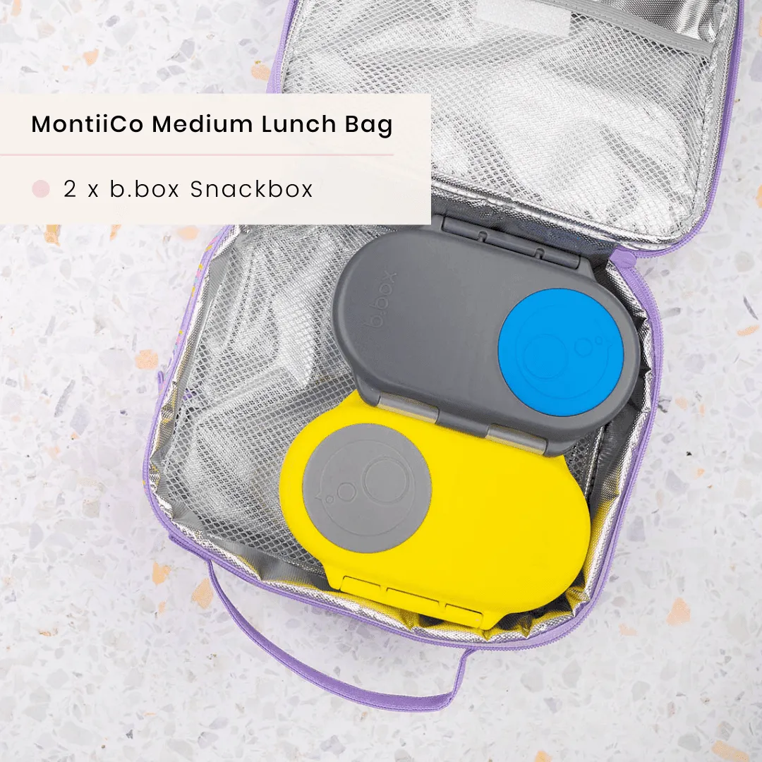 MONTII.CO Medium Insulated Lunch Bag - Pixels