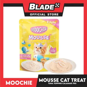 Moochie Cat Wet Food Mousse (Tuna Topping Calamari) Kitten 70g