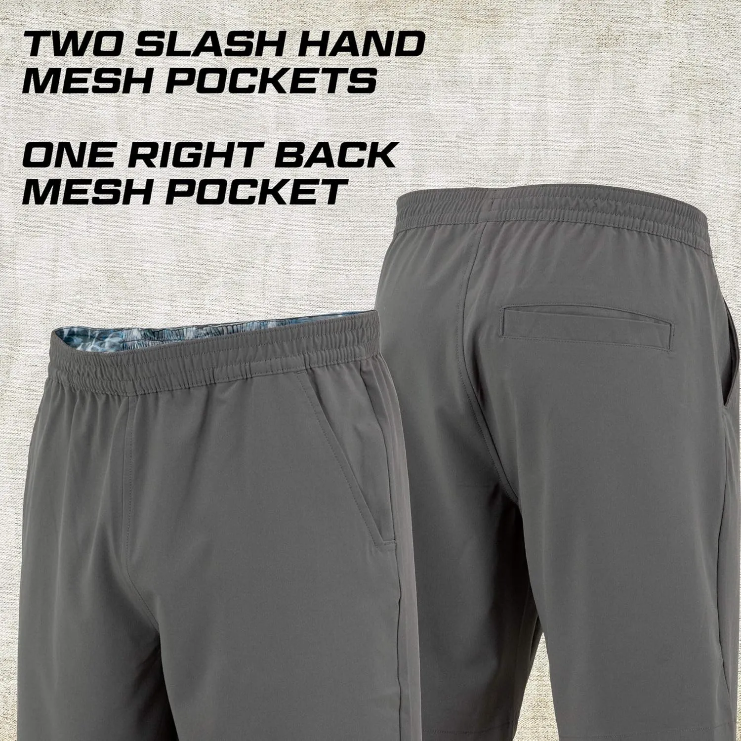 Mossy Oak Men's Lounge Comfy Gym Shorts with Pockets
