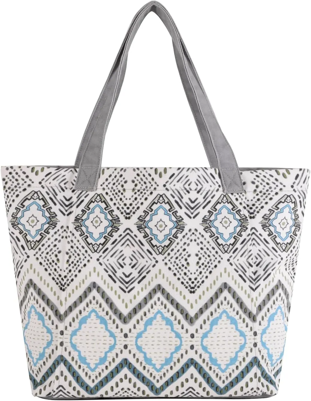 Moyaqi Canvas Tote Bag with Yoga Mat Carrier Pocket Carryall Shoulder Bag for Office, Workout, Pilates, Travel, Beach and Gym