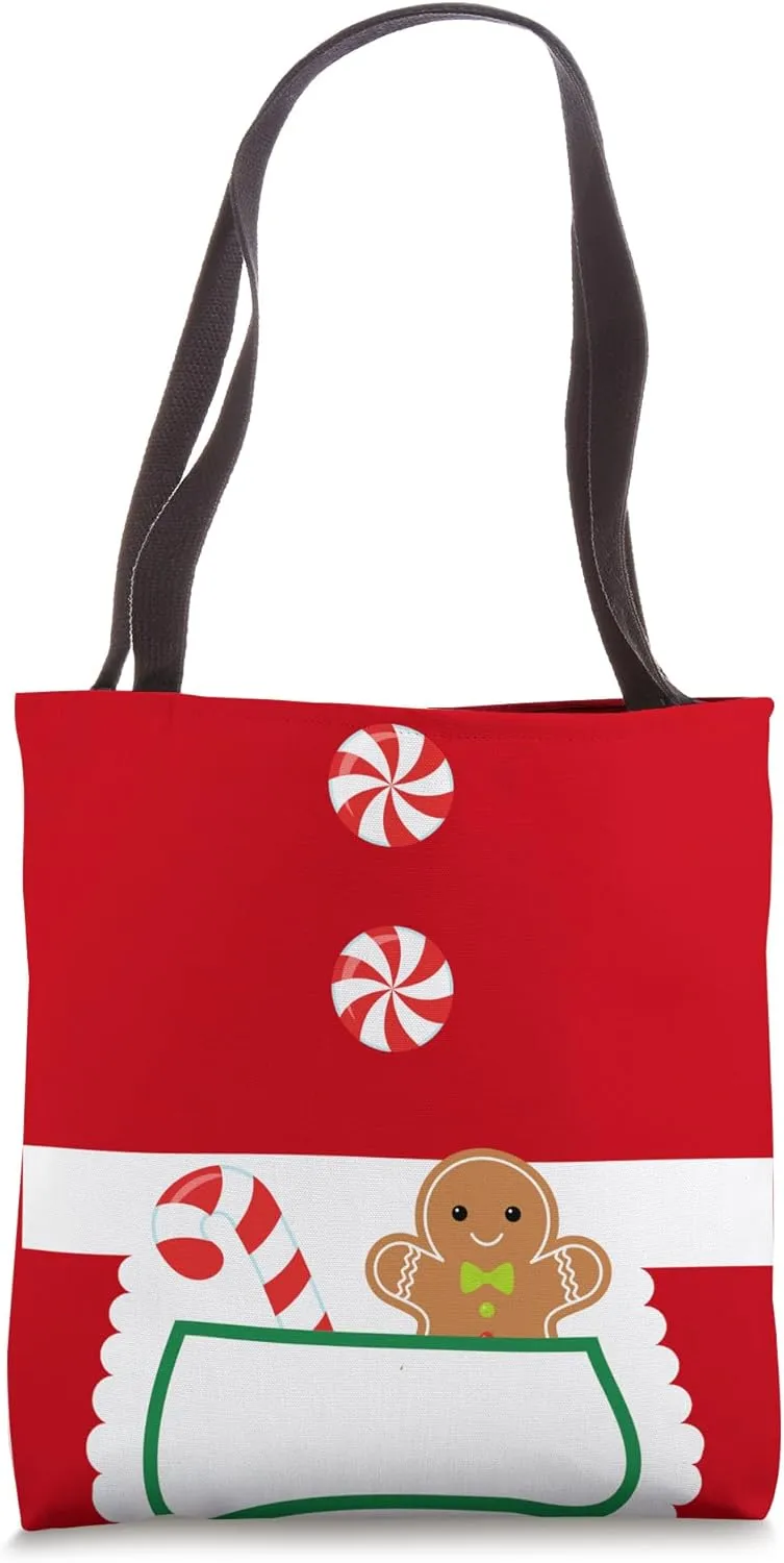Mrs Claus Apron Costume Christmas Tote Bag