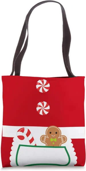 Mrs Claus Apron Costume Christmas Tote Bag