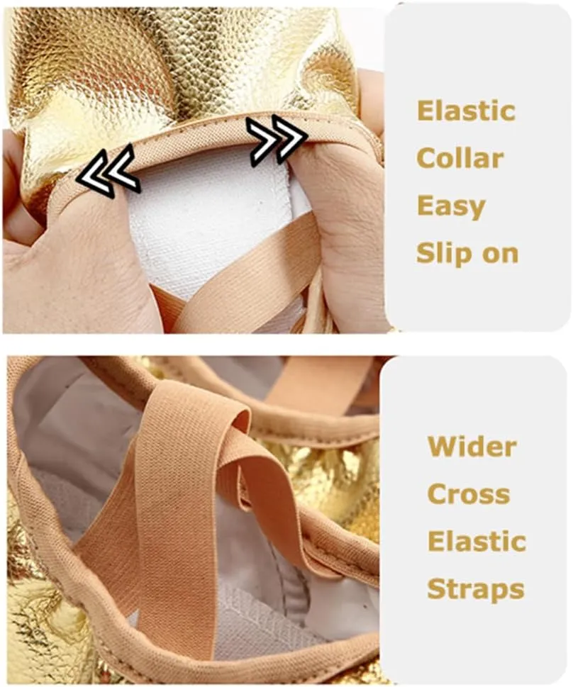 MSMAX Ballet Shoes for Women Girls Pointe Shoes Party Costume Flats