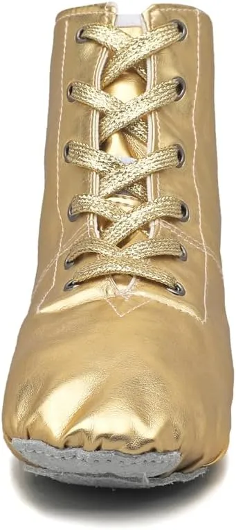 MSMAX Jazz Dance Shoes for Girls PU Costume Boots for Boys
