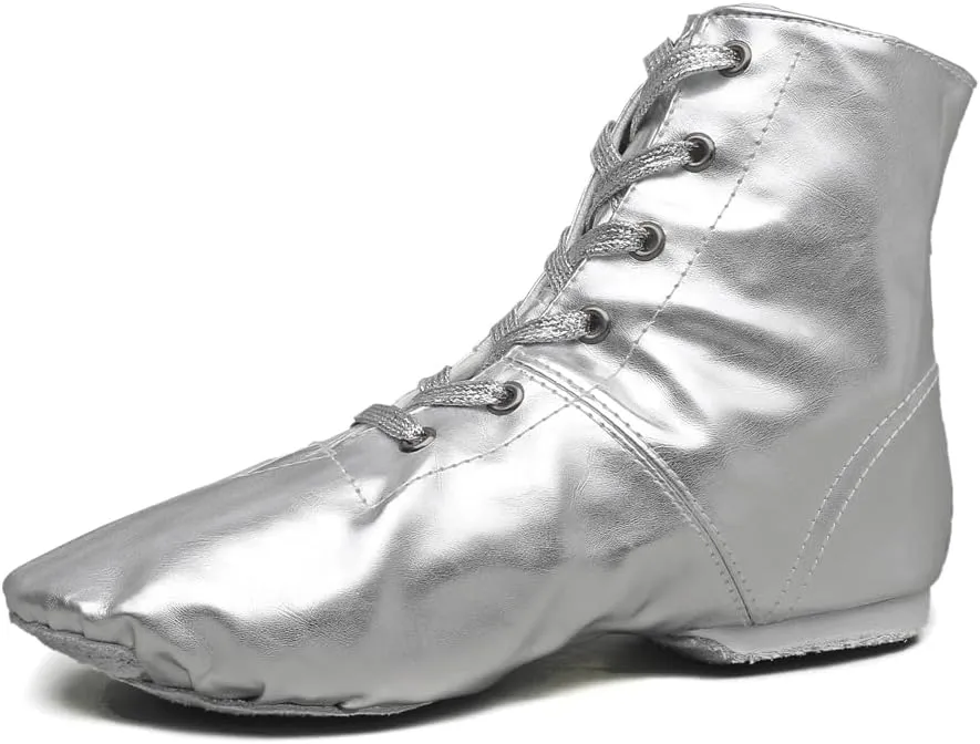 MSMAX Jazz Dance Shoes for Girls PU Costume Boots for Boys