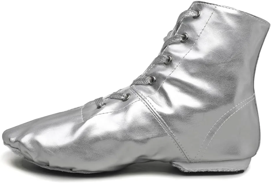MSMAX Jazz Dance Shoes for Girls PU Costume Boots for Boys