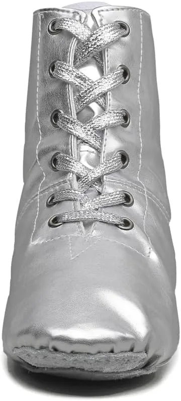 MSMAX Jazz Dance Shoes for Girls PU Costume Boots for Boys