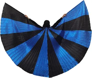 MUNAFIE Belly Dance Isis Wings with Sticks for Adult Belly Dance Costume Angel Wings for Halloween Carnival Performance