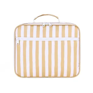 Mustard Stripe Insulated Lunch Bag