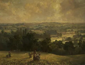 MVOVZQCV Famous Oil Painting Canvas Prints il mulino nella valle Herbert Edwin Pelham-stanton canvas Murals for Home Decor 60x90cm