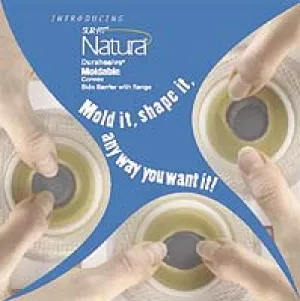Natura® Stomahesive® Skin Barrier, Tan, Moldable Stoma Opening 7/8" - 1-1/4" (22mm - 33mm), Flange 2-1/4" (57mm) - Box of 10