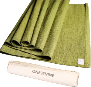 Natural Yoga Mat With Cotton Yoga Mat Bag. Environment Friendly, Non Slip, Non Toxic, Handwoven Cotton with Plant Dyes. Ideal For All Yoga Types, Exercise, Fitness and is Easy To Carry