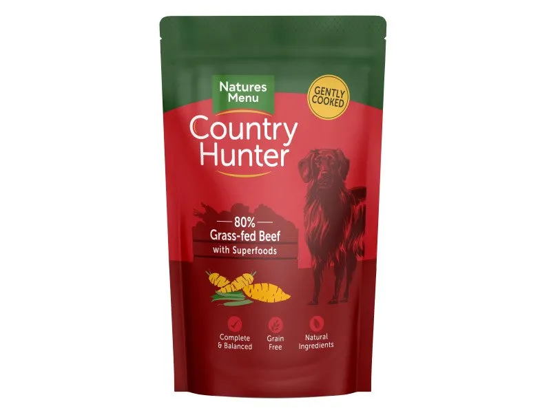 Natures Menu Country Hunter Grass Grazed Beef 6 x 150g