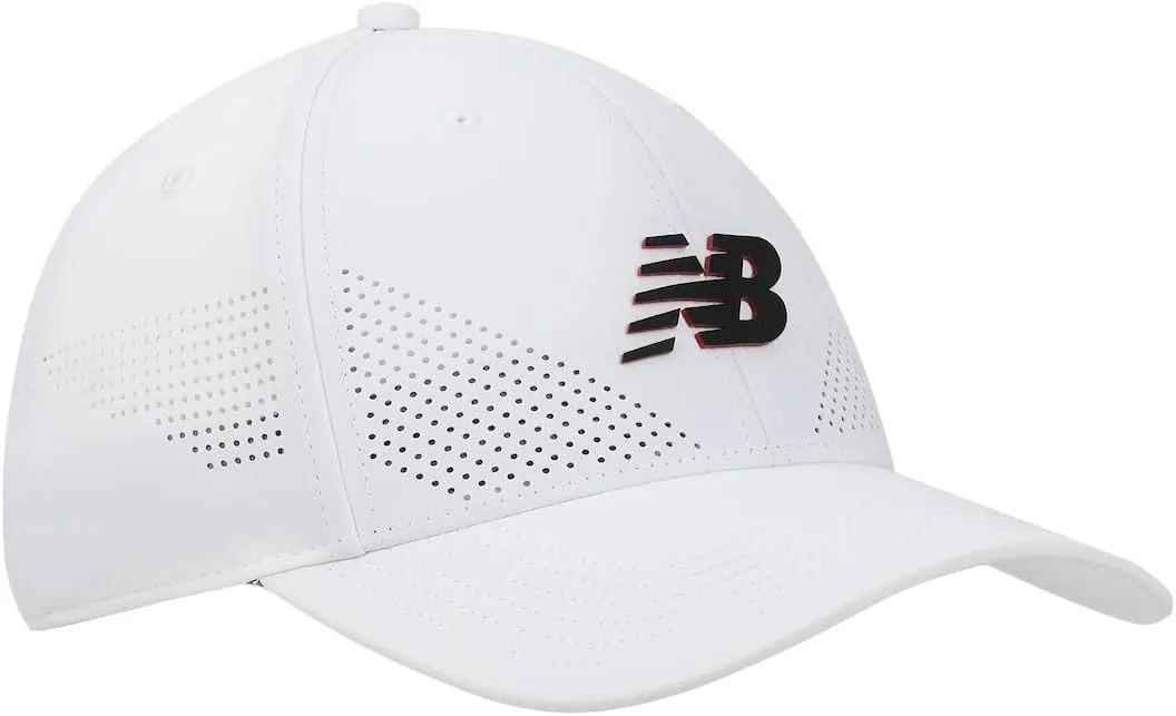 New Balance Adult Unisex 6 Panel Lightweight Adjustable Stretch Performance Workout Gym Running Mesh Hat