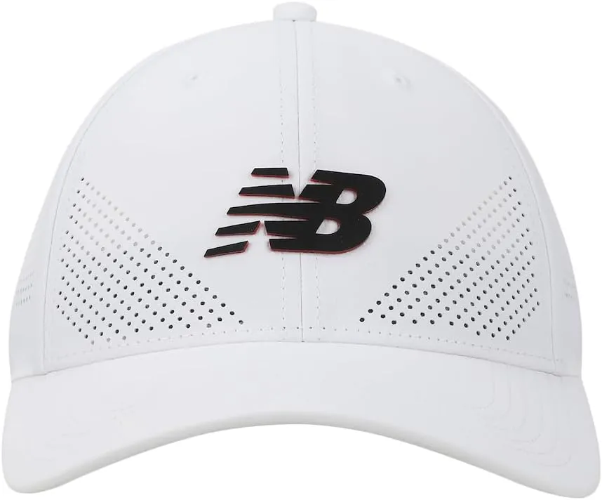 New Balance Adult Unisex 6 Panel Lightweight Adjustable Stretch Performance Workout Gym Running Mesh Hat