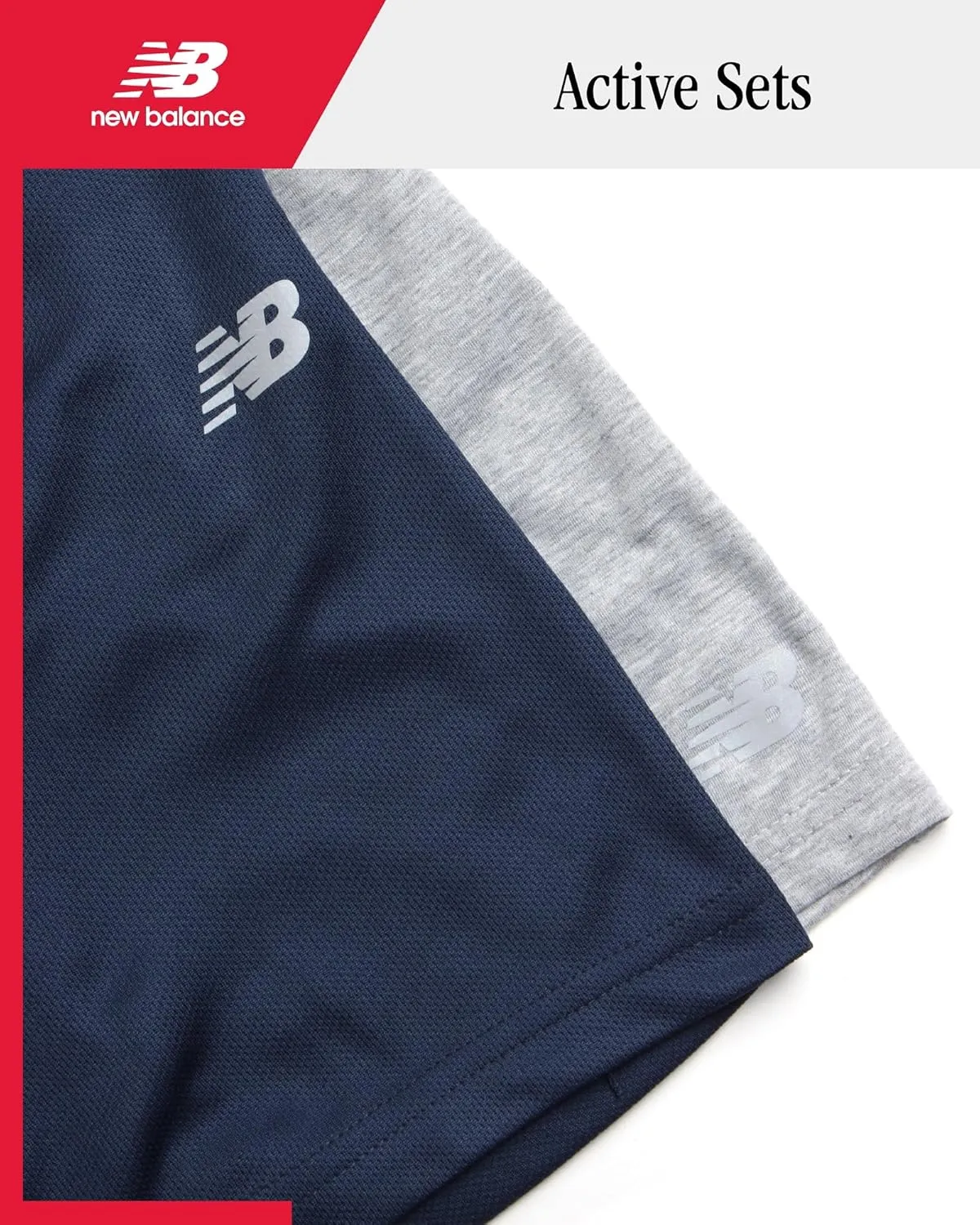 New Balance Boys Athletic Shorts - 2 Pack Moisture-Wicking Performance Mesh Shorts for Boys for Running and Sports (4-20)