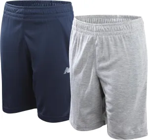 New Balance Boys Athletic Shorts - 2 Pack Moisture-Wicking Performance Mesh Shorts for Boys for Running and Sports (4-20)