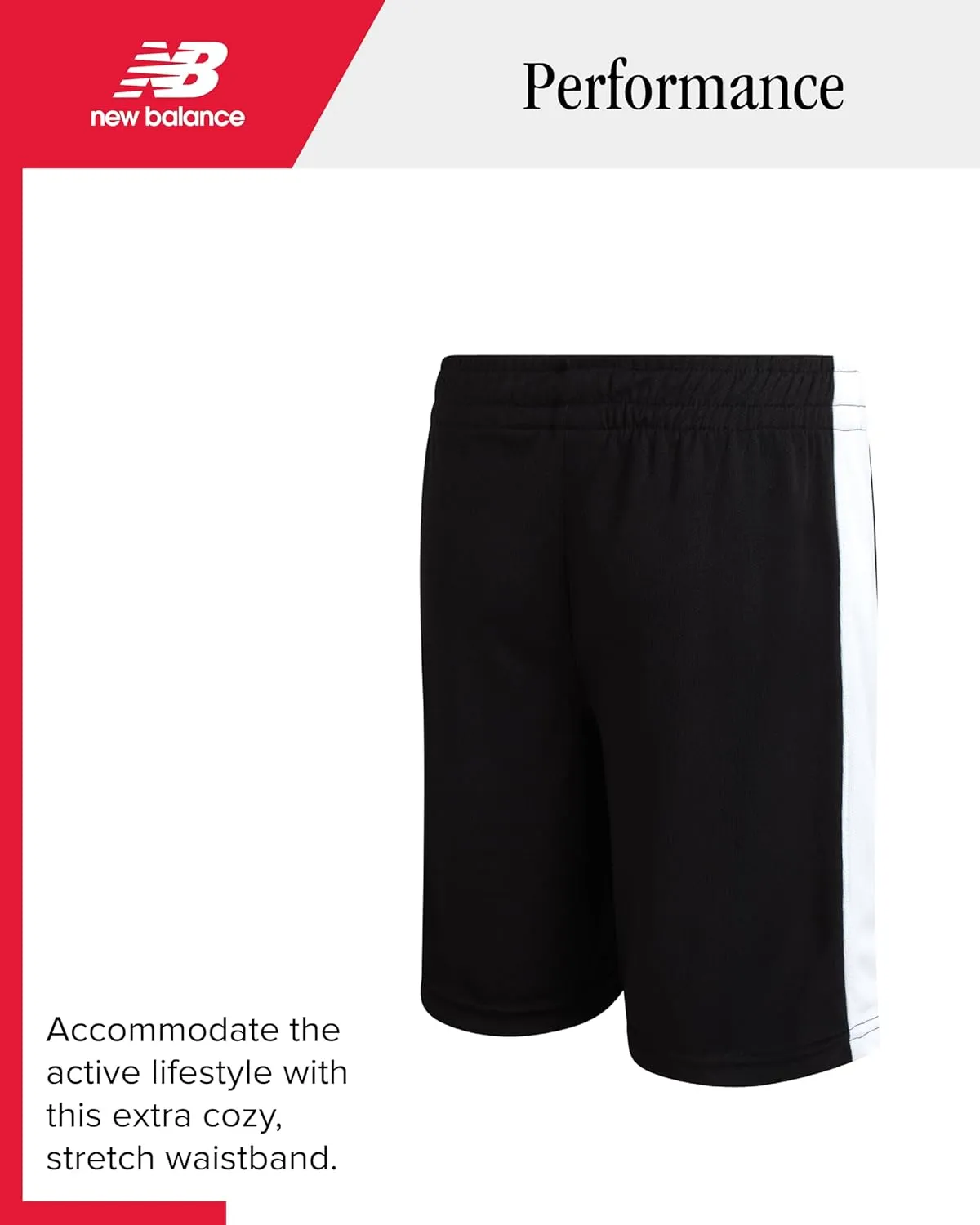 New Balance Boys Athletic Shorts - 4 Pack Moisture-Wicking Performance Mesh Shorts for Boys for Running and Sports (4-20)