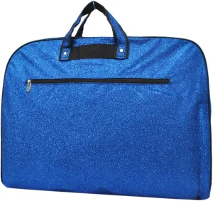 NGIL Glitter Cheer Dance and Competition Travel Companion Hanging Garment Bag for Girls (Glitter-Royal)