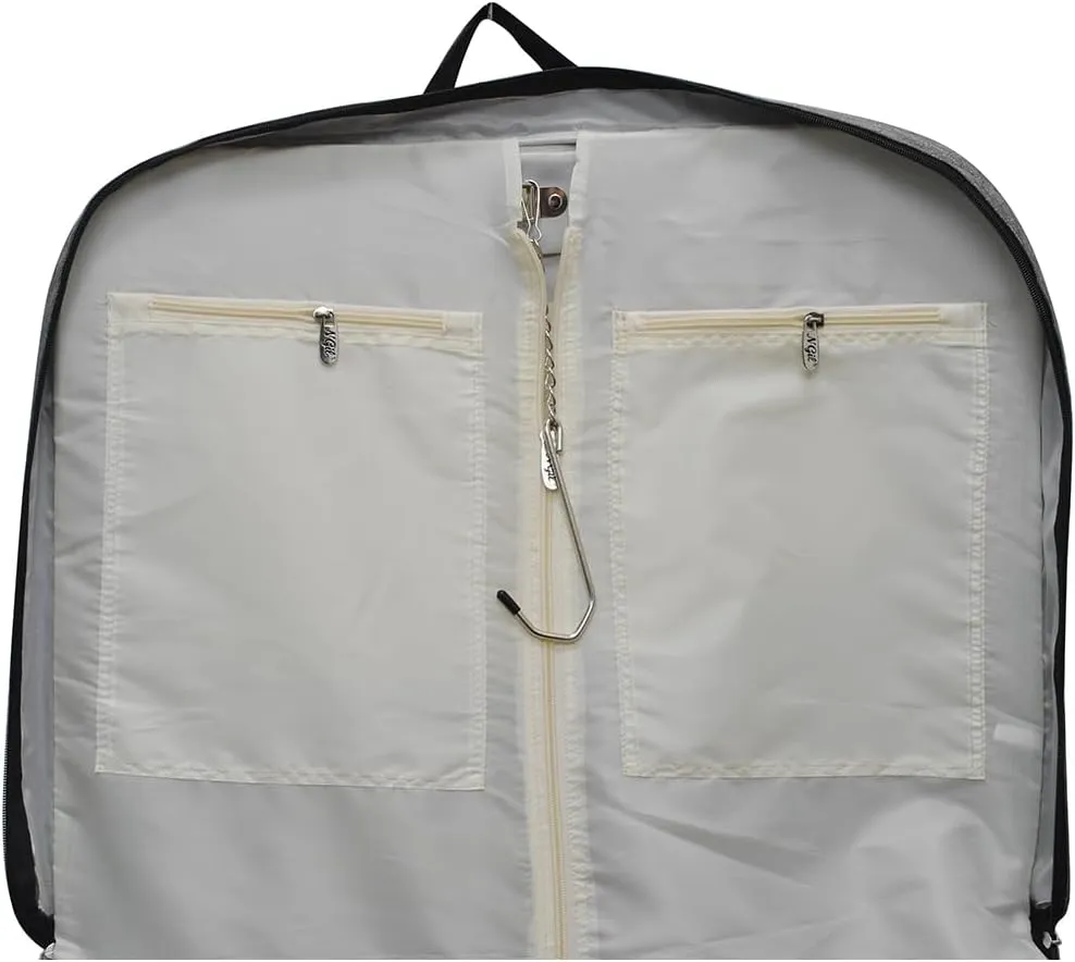 NGIL Glitter Cheer Dance and Competition Travel Companion Hanging Garment Bag for Women (Crosshatch-Gray)