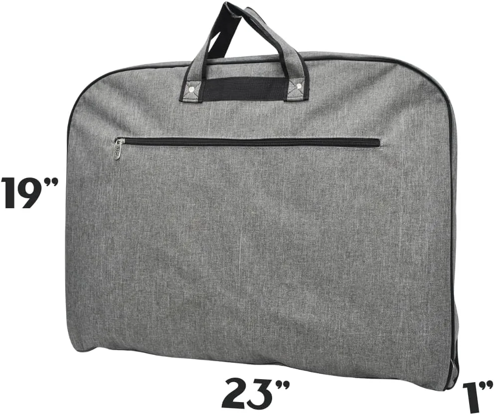 NGIL Glitter Cheer Dance and Competition Travel Companion Hanging Garment Bag for Women (Crosshatch-Gray)