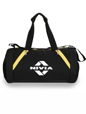 NIVIA Beast 12.5L Gym Junior Bag (Black/Yellow)