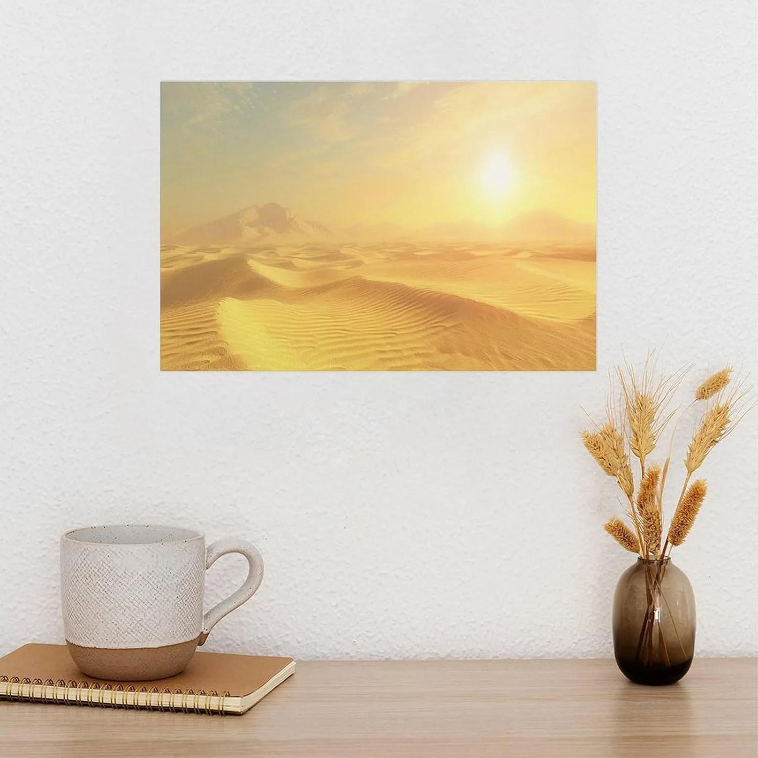 Niyahare Canvas Art, Desert Design, Unique Gift Idea, Premium Canvas, for Bedroom, Gift for Home Decor Lovers, Decorative Canvas