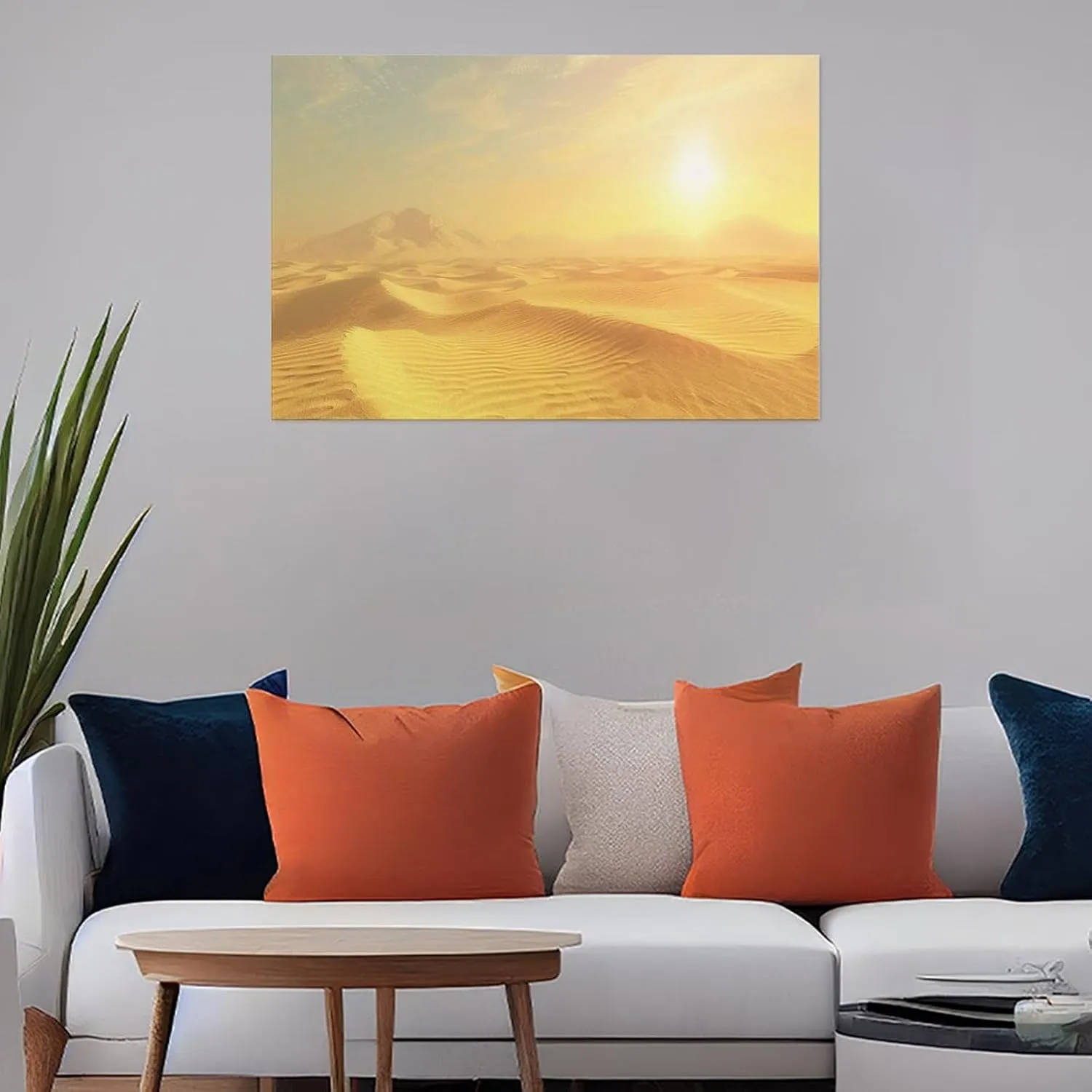 Niyahare Canvas Art, Desert Design, Unique Gift Idea, Premium Canvas, for Bedroom, Gift for Home Decor Lovers, Decorative Canvas