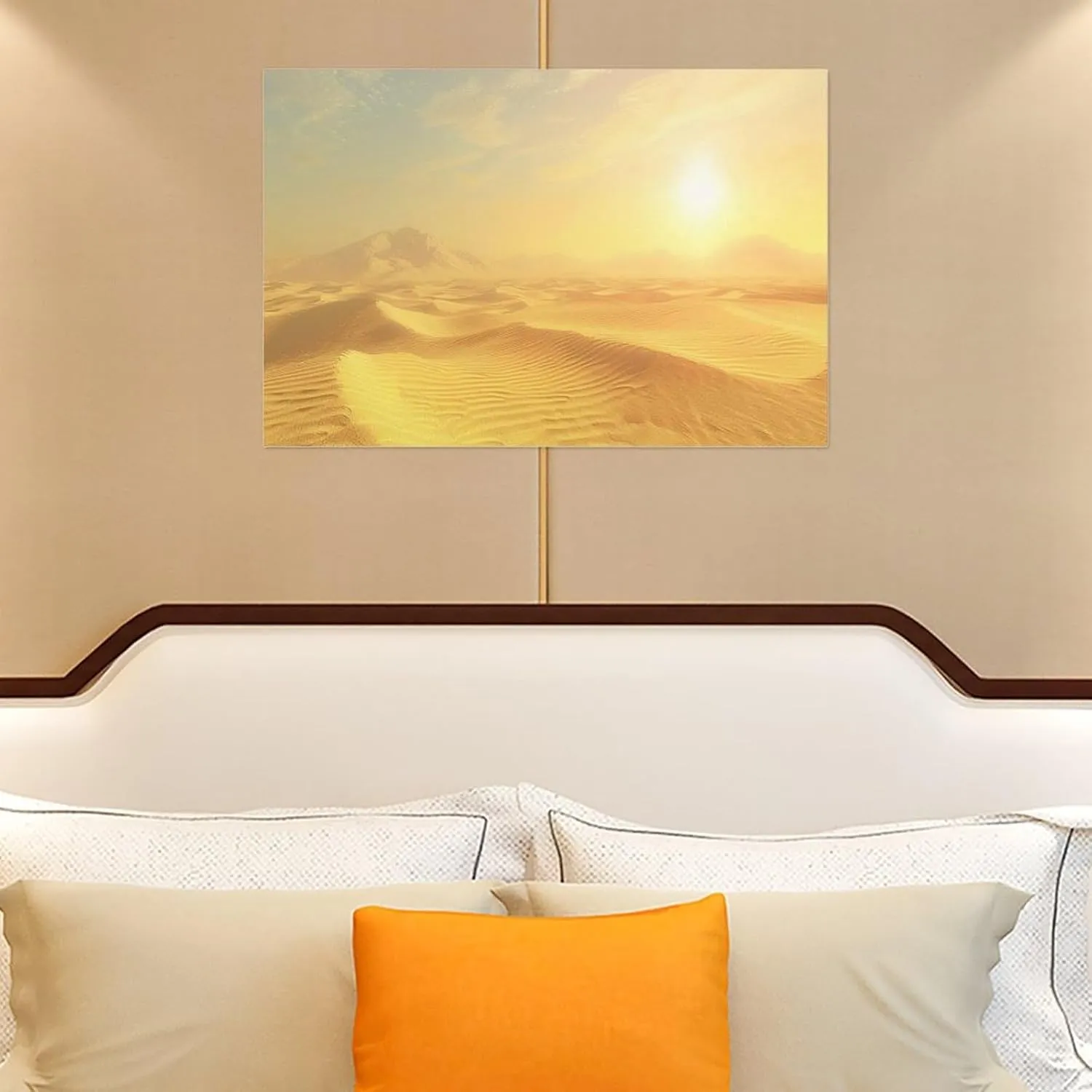 Niyahare Canvas Art, Desert Design, Unique Gift Idea, Premium Canvas, for Bedroom, Gift for Home Decor Lovers, Decorative Canvas