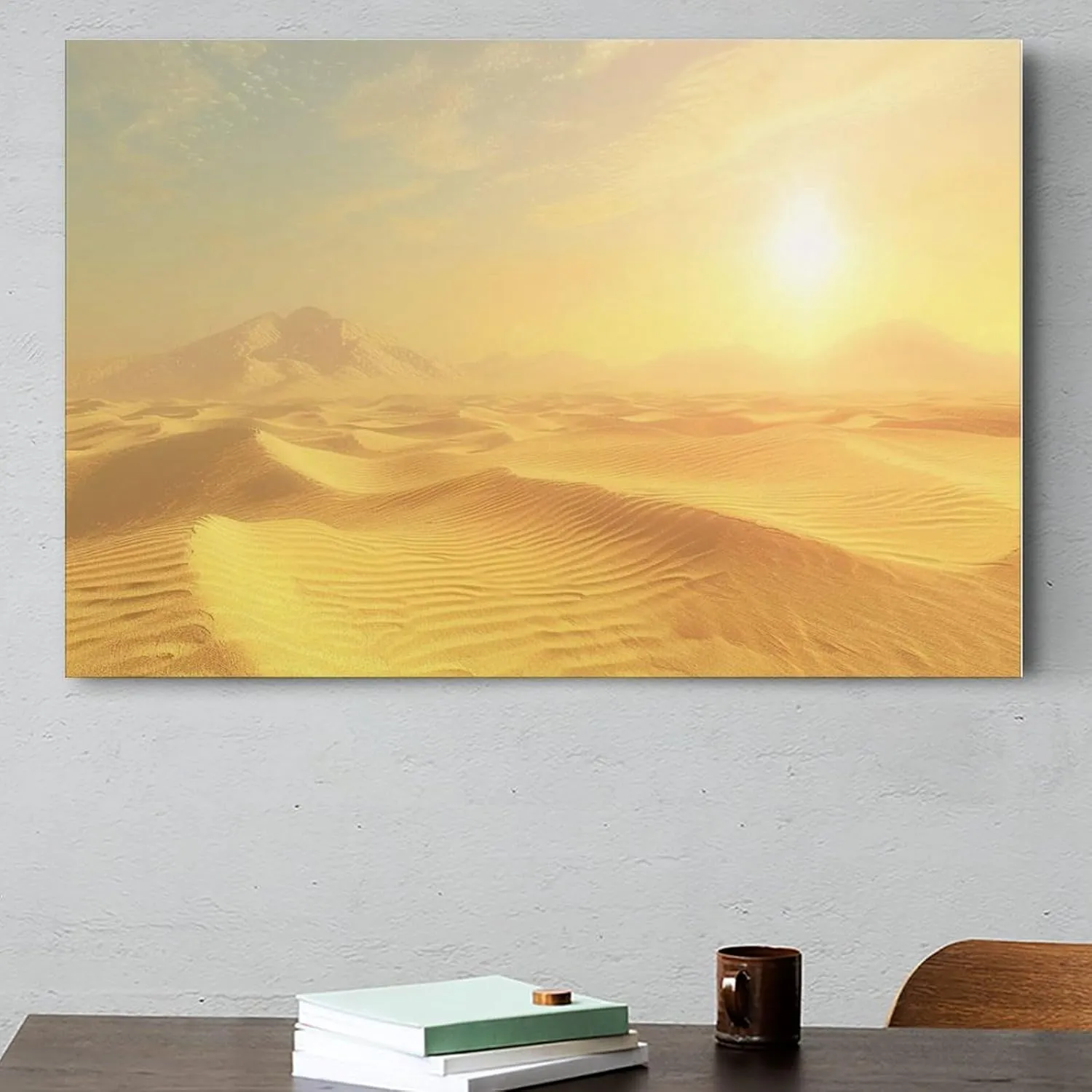 Niyahare Canvas Art, Desert Design, Unique Gift Idea, Premium Canvas, for Bedroom, Gift for Home Decor Lovers, Decorative Canvas