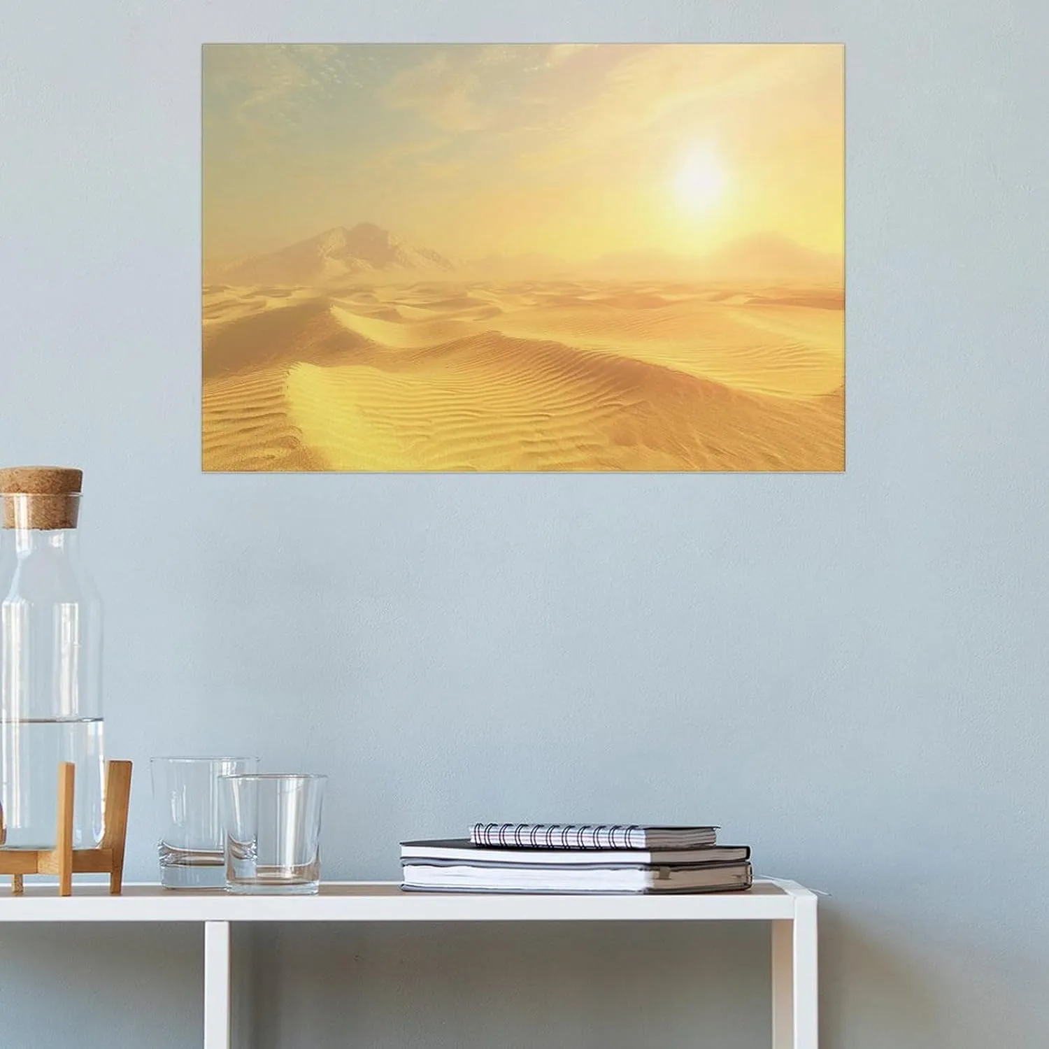 Niyahare Canvas Art, Desert Design, Unique Gift Idea, Premium Canvas, for Bedroom, Gift for Home Decor Lovers, Decorative Canvas