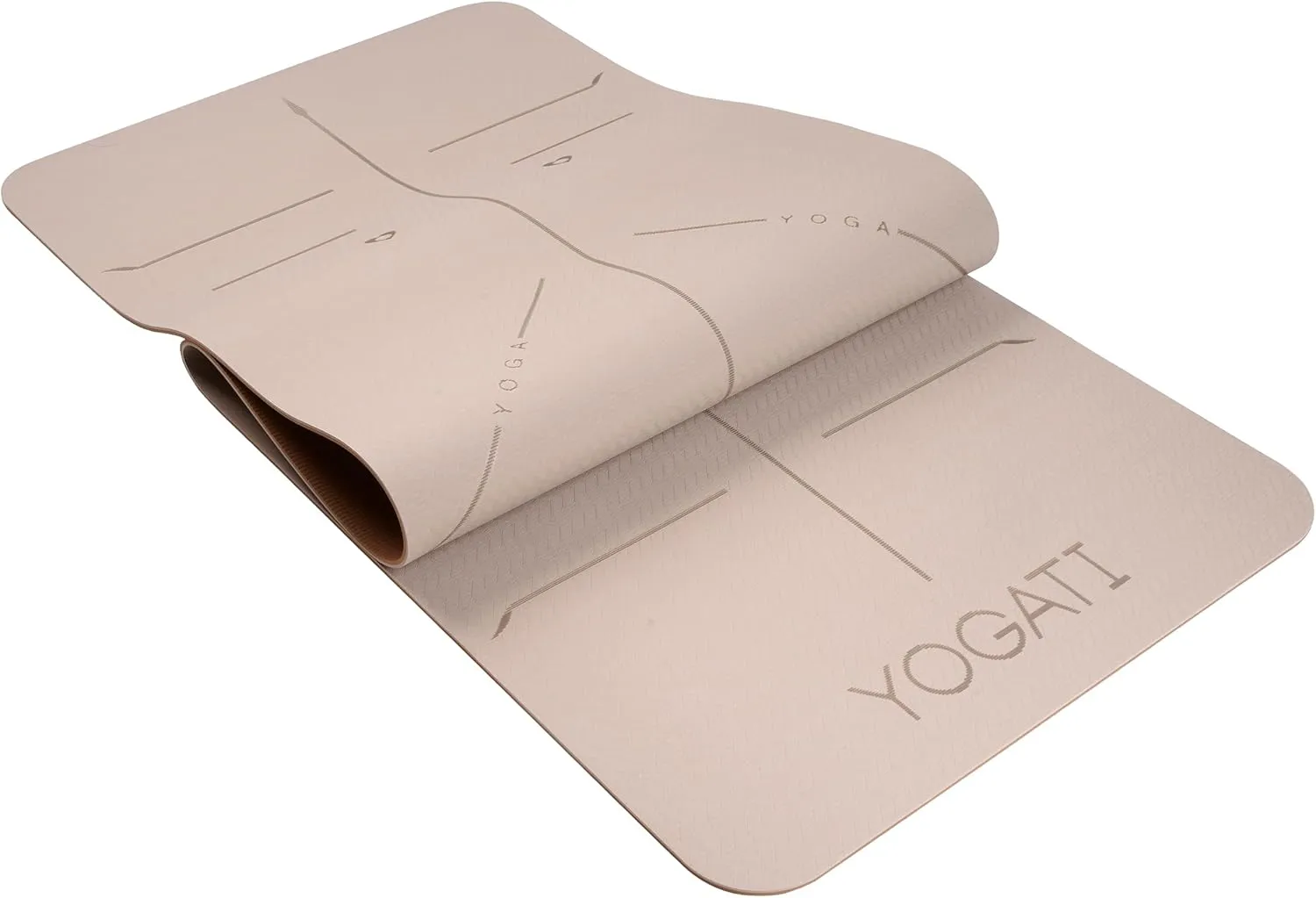 Non Slip Yoga Mats with Strap - Pilates & Exercise Mat for Home Workout