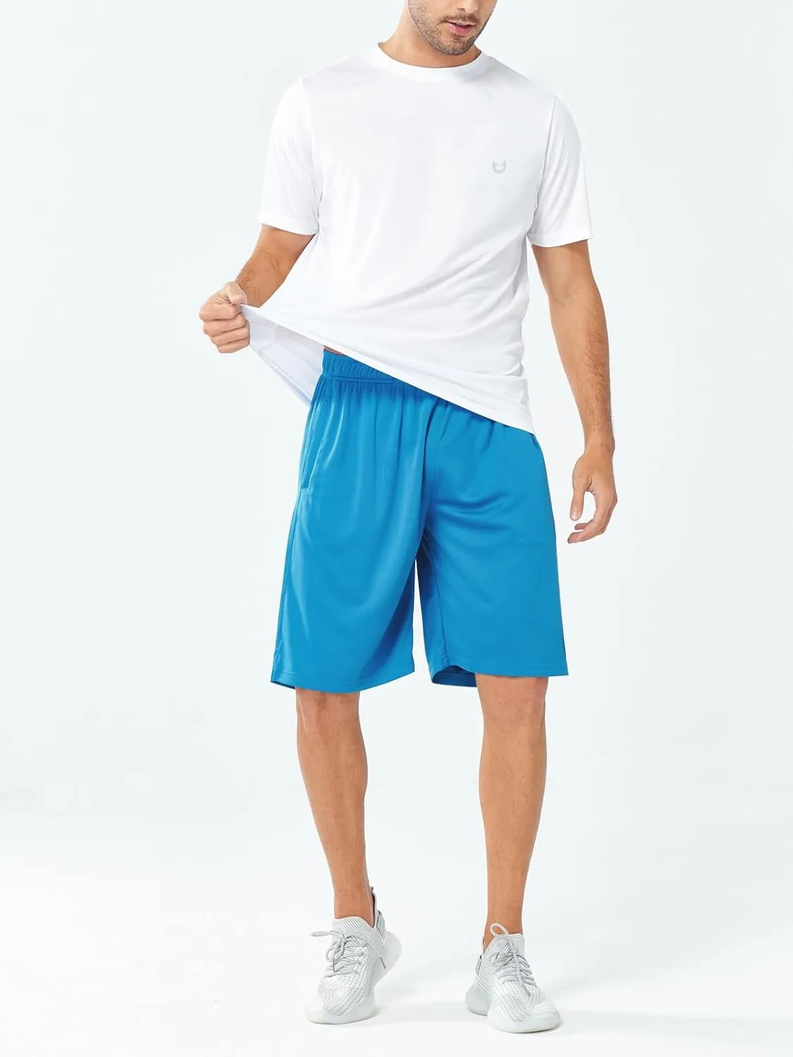NORTHYARD Men's 10" Athletic Shorts Basketball Workout Gym Lightweight Quick Dry Shorts with Mesh & Zip Pockets