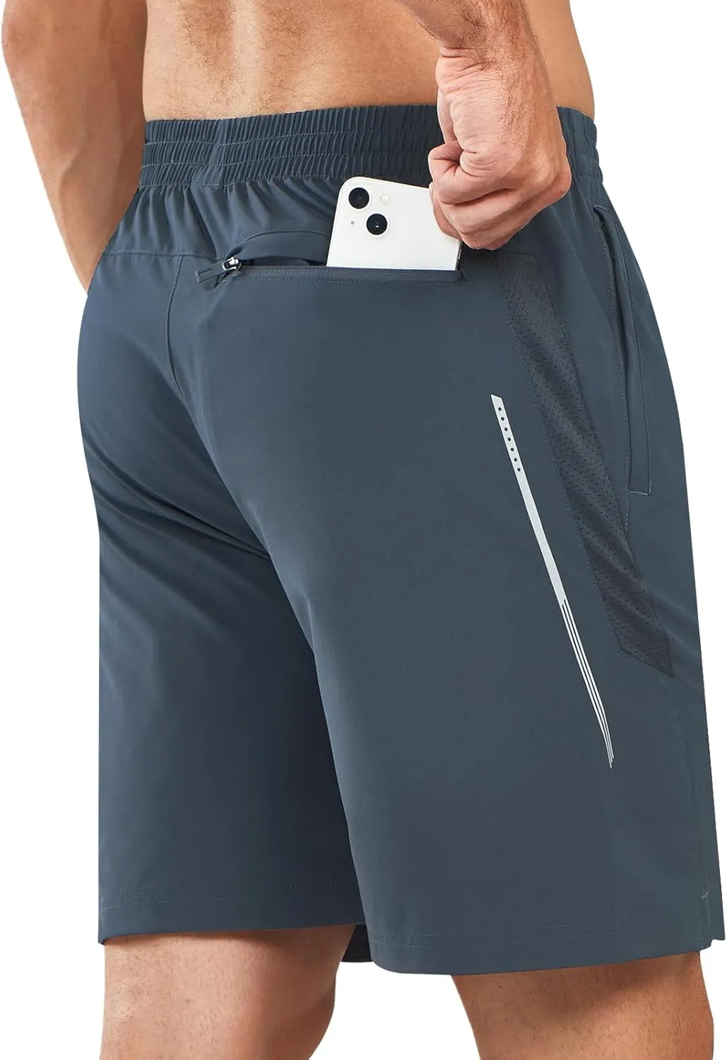 NORTHYARD Men's 7" Athletic Running Shorts with Zipper Pockets Quick Dry Lightweight Workout Gym Short