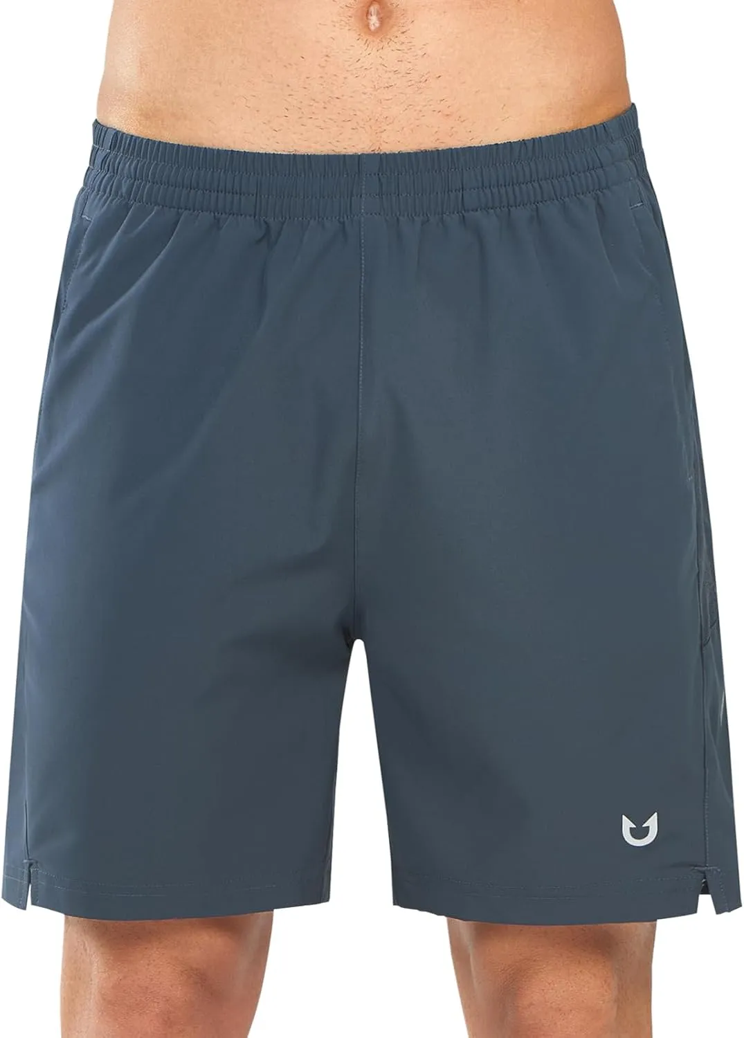 NORTHYARD Men's 7" Athletic Running Shorts with Zipper Pockets Quick Dry Lightweight Workout Gym Short