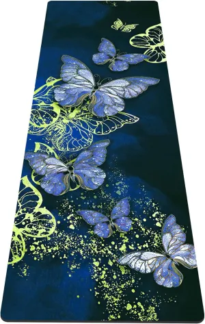 nuveti Yoga Mat Print Extra Thick TPE Non Slip Fitness Exercise Mat with Carrying Bag,72"x24" Extra Thick 6MM Exercise & Workout Mat for Yoga, Pilates Fitness and Floor Exercises