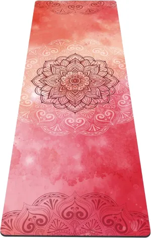 nuveti Yoga Mat Print Extra Thick TPE Non Slip Fitness Exercise Mat with Carrying Bag,72"x24" Extra Thick 6MM Exercise & Workout Mat for Yoga, Pilates Fitness and Floor Exercises