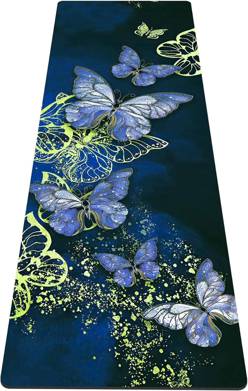 nuveti Yoga Mat Print Extra Thick TPE Non Slip Fitness Exercise Mat with Carrying Bag,72"x24" Extra Thick 6MM Exercise & Workout Mat for Yoga, Pilates Fitness and Floor Exercises