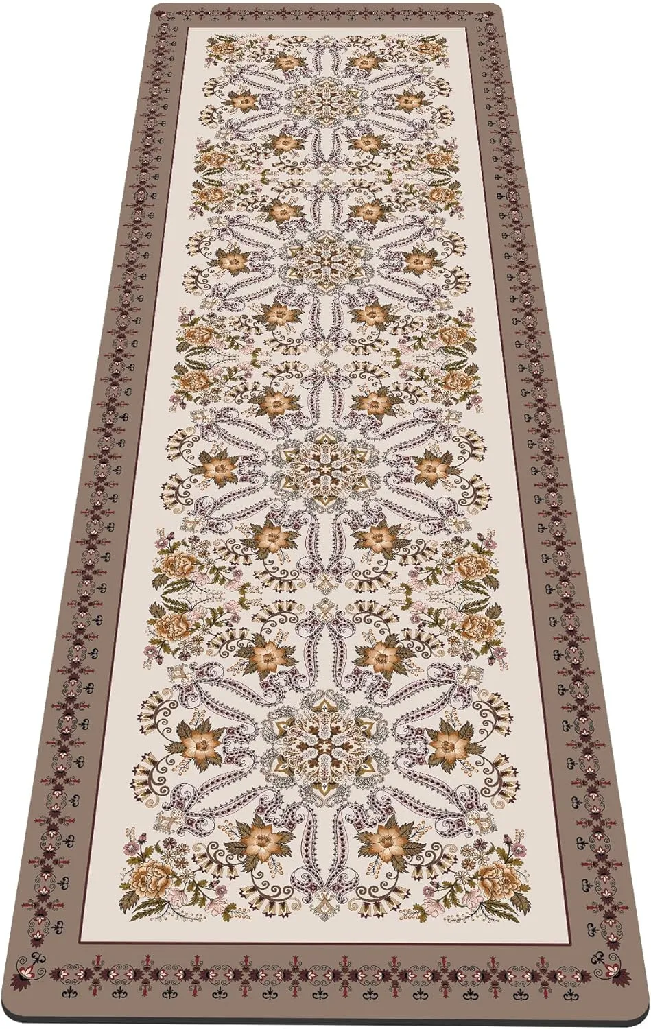 nuveti Yoga Mat Print Extra Thick TPE Non Slip Fitness Exercise Mat with Carrying Bag,72"x24" Extra Thick 6MM Exercise & Workout Mat for Yoga, Pilates Fitness and Floor Exercises