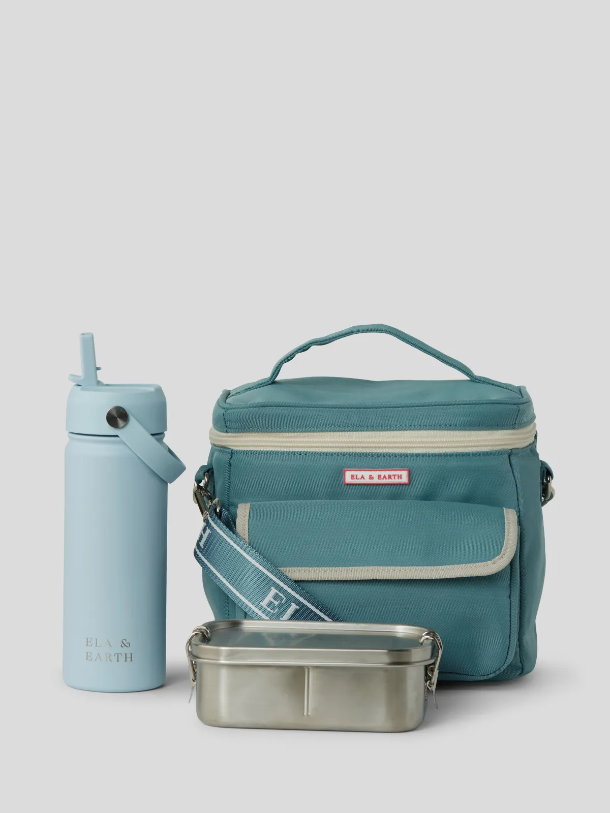 Ocean Blue - Kids Lunch Cooler Set
