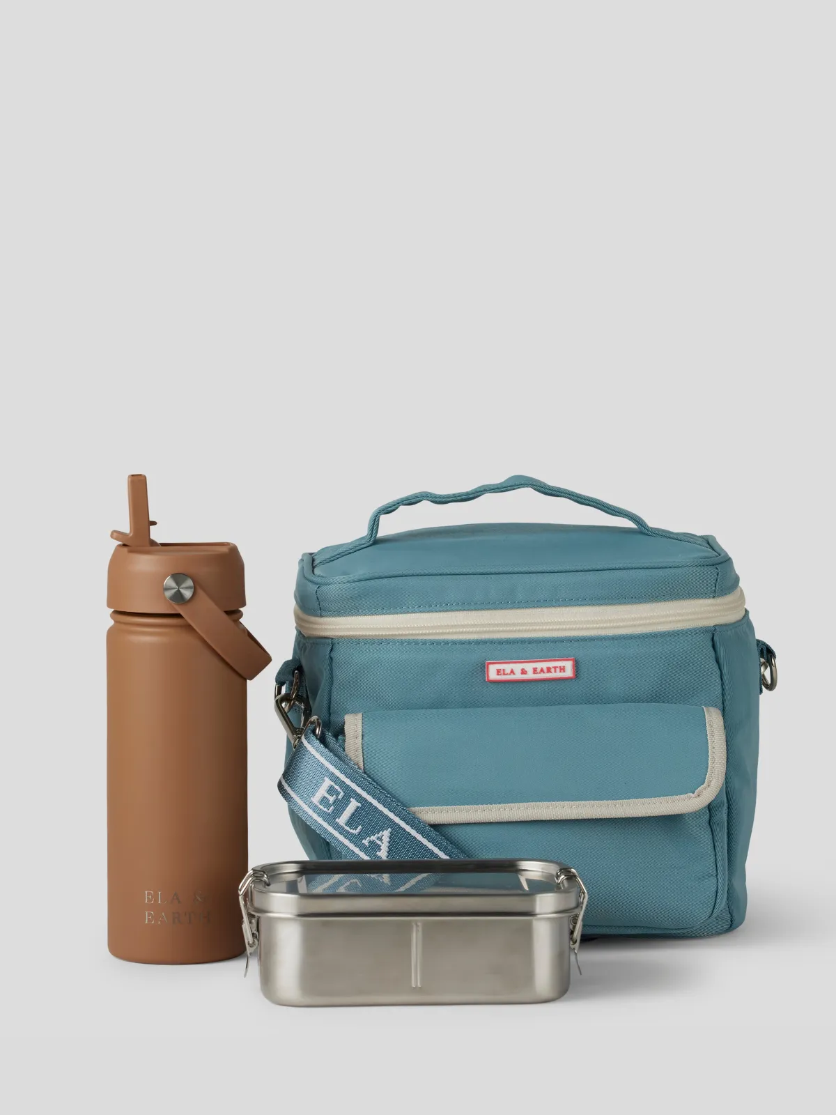 Ocean Blue - Kids Lunch Cooler Set