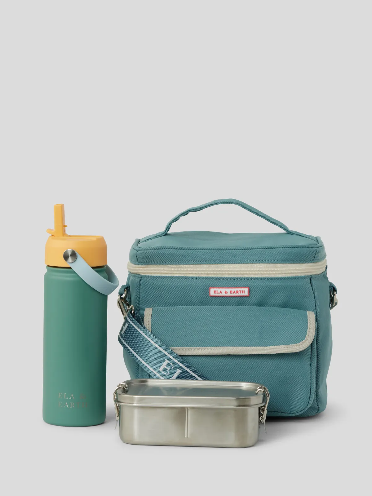 Ocean Blue - Kids Lunch Cooler Set