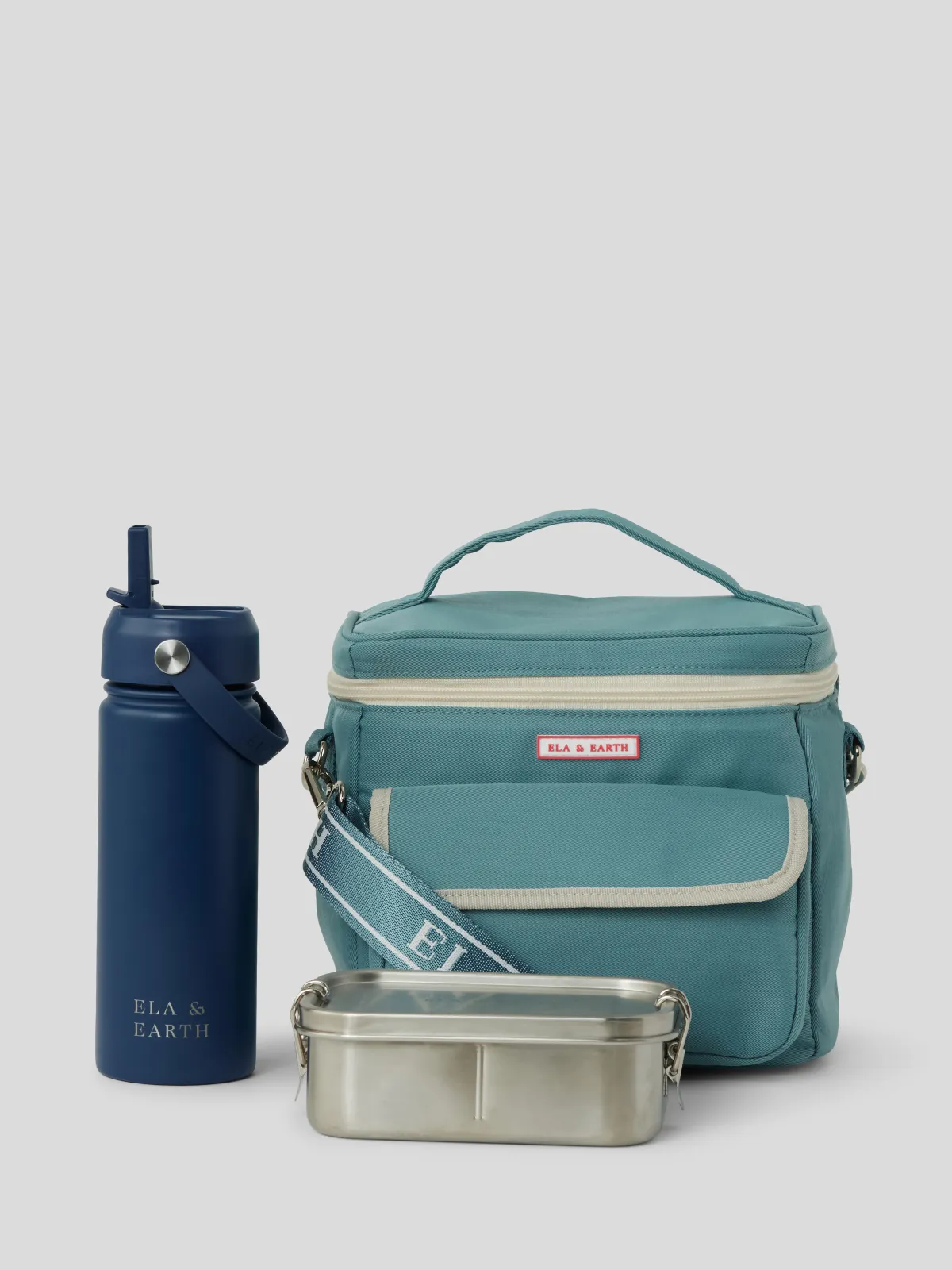 Ocean Blue - Kids Lunch Cooler Set