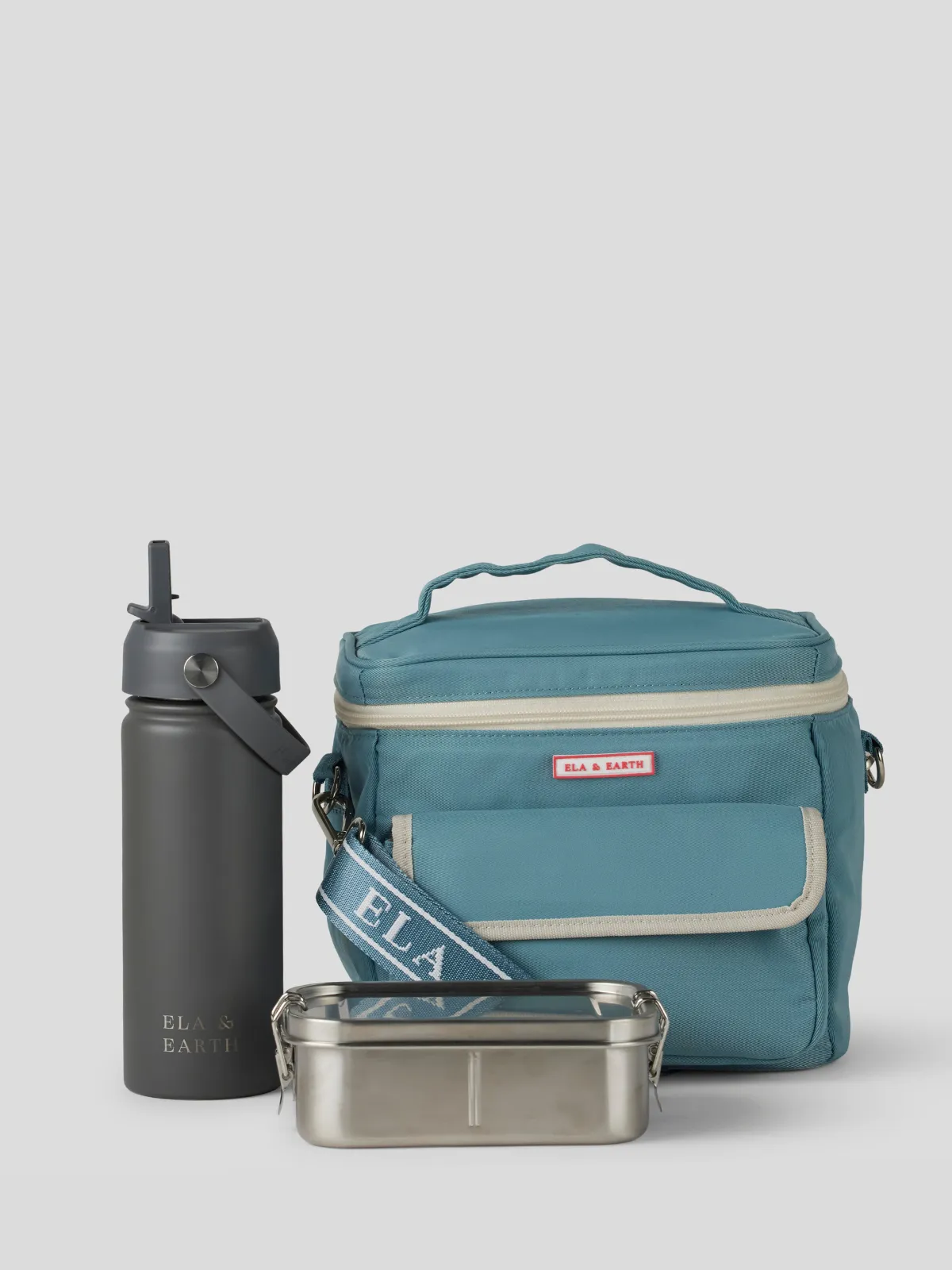 Ocean Blue - Kids Lunch Cooler Set