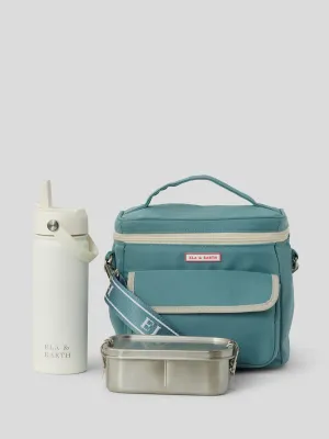 Ocean Blue - Kids Lunch Cooler Set